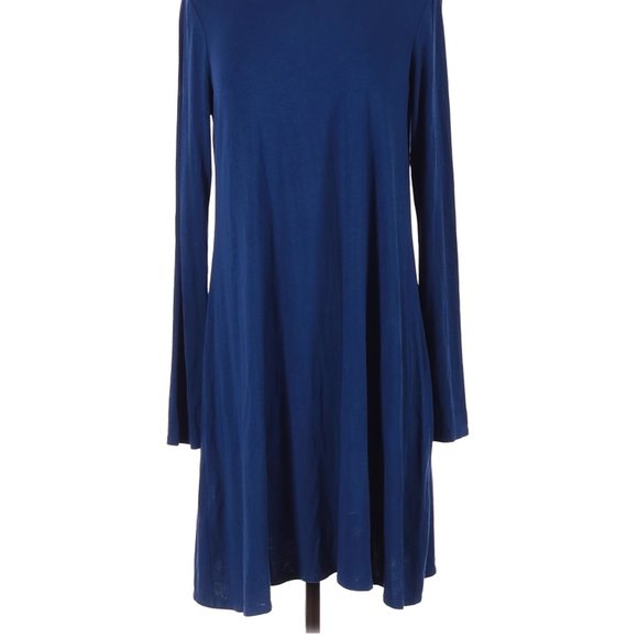 BCBGMAXAZRIA Dress Blue Long Sleeve A-Line Silhouette Size S #204 - Picture 2 of 4